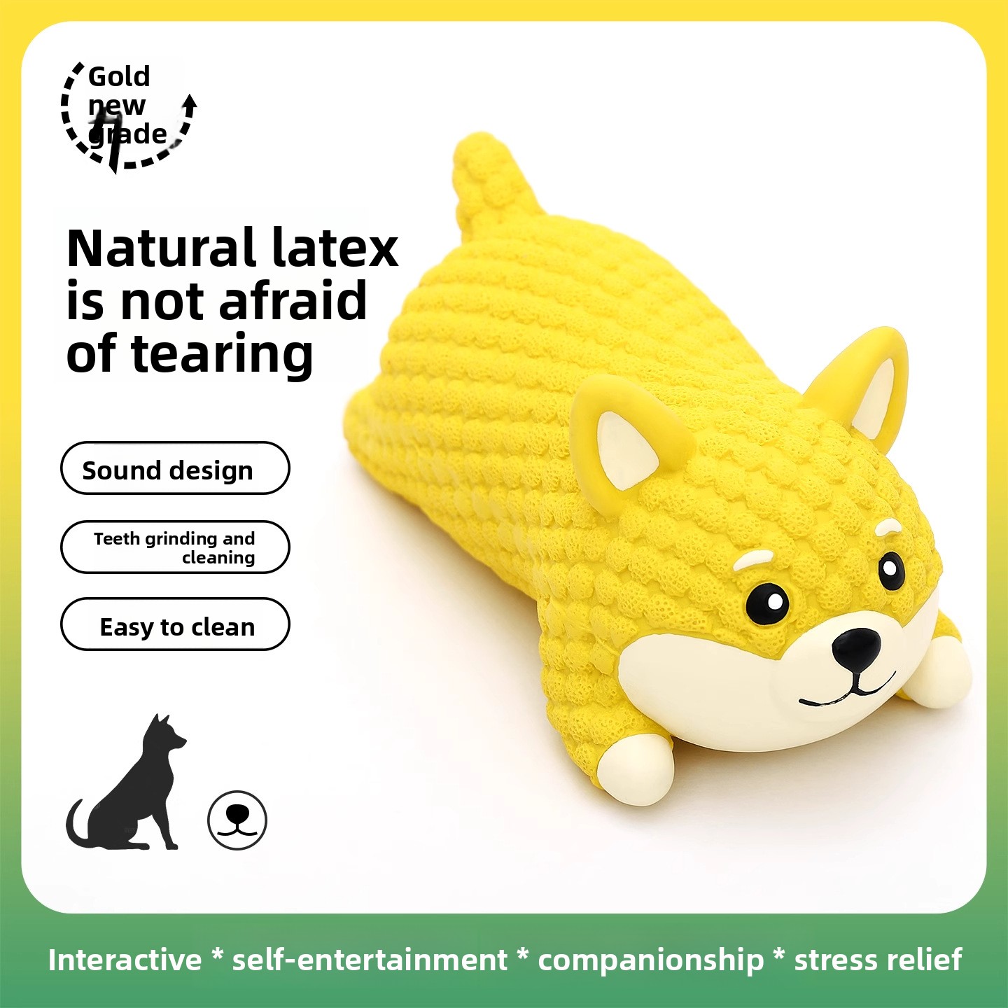 Interactive Squeaky Plush Dog Toy - Giocattolo per Cani a Forma di